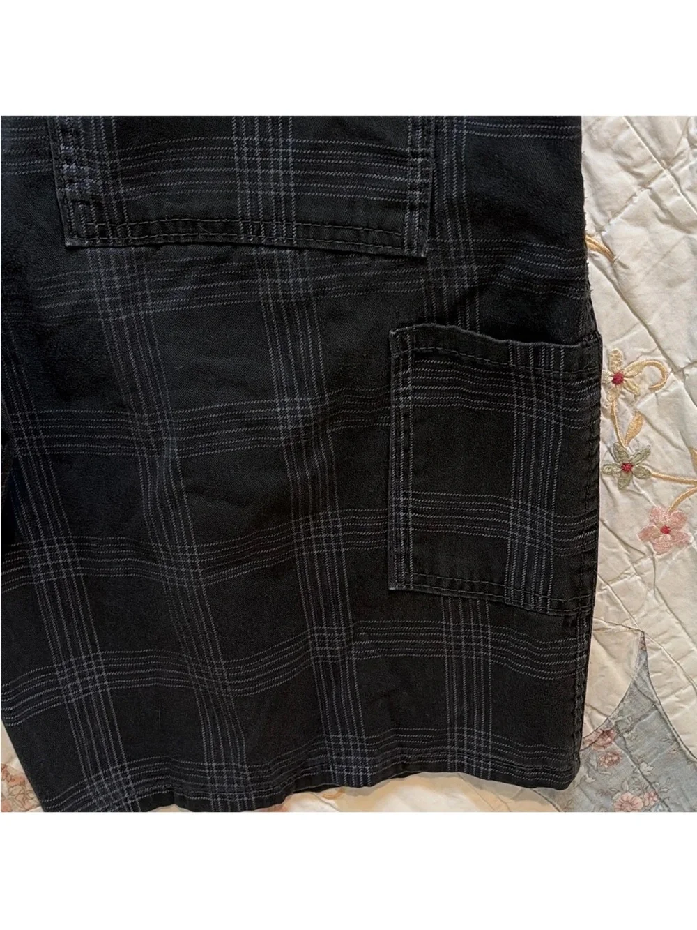 Vintage Op Ocean Pacific Plaid Shorts • Purple Pinstripe Skater Mens 32